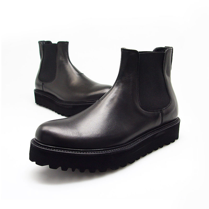 URBAN TREKKER Black Commando Sole Chelsea boots(5RX 5402 CBB)